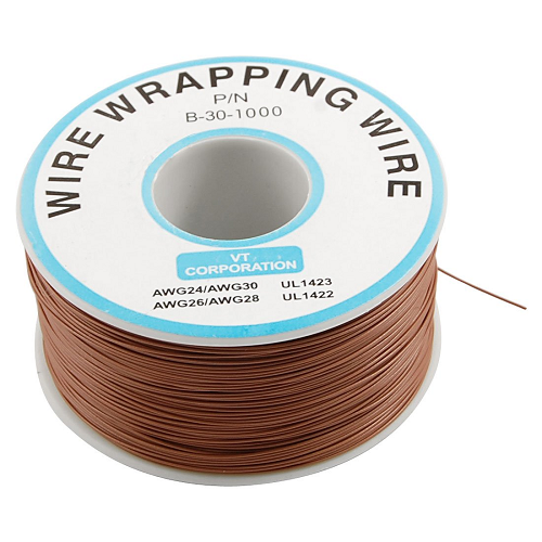 래핑와이어 갈색 (Wire Wrap Wire - Brown (30 AWG)) l 200m